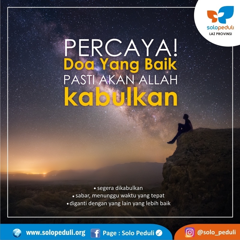 berdoalah, pasti aku kabulkan